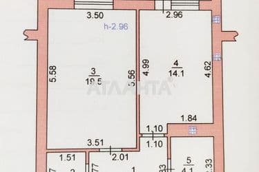 1-room apartment apartment by the address st. Parusnaya Geroev Stalingrada (area 50,2 m²) - Atlanta.ua - photo 14