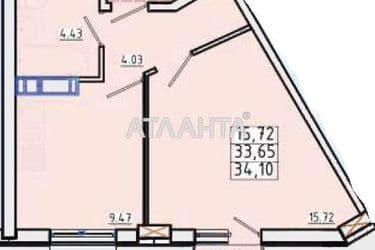 1-room apartment apartment by the address st. Lyustdorfskaya dor Chernomorskaya dor (area 34,1 m²) - Atlanta.ua - photo 18