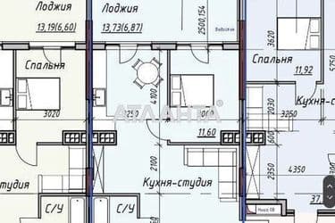 1-к apartment on street Mayachnyy per  na Dache Kovalevskogo - Atlanta.ua - photo 2