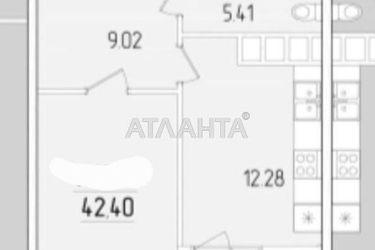 1-кімнатна квартира за адресою вул. Краснова (площа 42,4 м²) - Atlanta.ua - фото 12