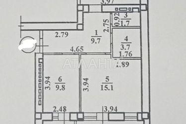2-rooms apartment apartment by the address st. Tsvetaeva gen (area 61,9 m²) - Atlanta.ua - photo 53