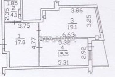 1-кімнатна квартира за адресою Фонтанська дор. (площа 59,2 м²) - Atlanta.ua - фото 46