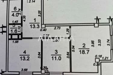 2-rooms apartment apartment by the address st. Zhemchuzhnaya (area 62 m²) - Atlanta.ua - photo 46