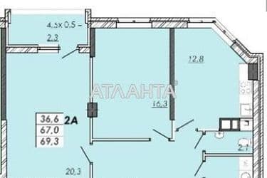 1-room apartment apartment by the address st. Ovidiopolskaya dor (area 69,3 m²) - Atlanta.ua - photo 8