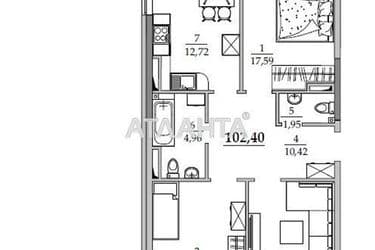 3-rooms apartment apartment by the address st. Sportivnaya (area 102 m²) - Atlanta.ua - photo 13