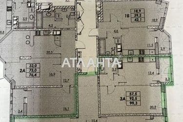 3-rooms apartment apartment by the address st. Prokhorovskaya Khvorostina (area 99,3 m²) - Atlanta.ua - photo 31