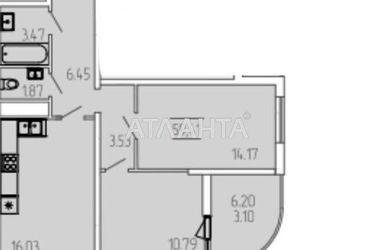1-room apartment apartment by the address st. Krasnova (area 59,4 m²) - Atlanta.ua - photo 6