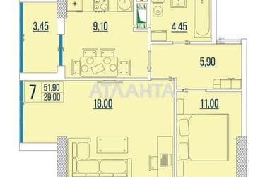 2-rooms apartment apartment by the address st. Bugaevskaya Instrumentalnaya (area 52 m²) - Atlanta.ua - photo 6