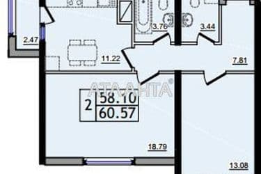 2-rooms apartment apartment by the address st. Sakharova (area 60 m²) - Atlanta.ua - photo 35