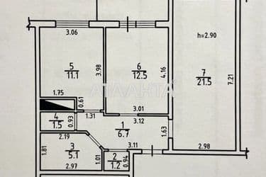 2-кімнатна квартира за адресою вул. Перлинна (площа 60,7 м²) - Atlanta.ua - фото 14