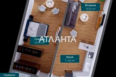 1-кімнатна квартира за адресою вул. Французький бульв. (площа 74,5 м²) - Atlanta.ua - фото 17