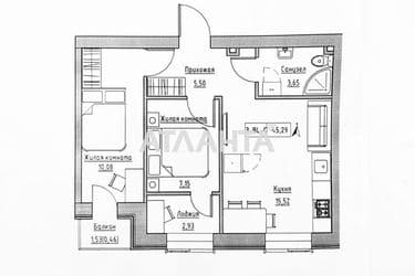 2-rooms apartment apartment by the address st. Spreysa (area 45,3 m²) - Atlanta.ua - photo 24