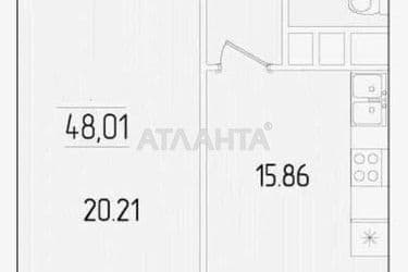 1-room apartment apartment by the address st. Krasnova (area 48 m²) - Atlanta.ua - photo 10