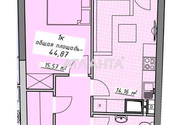 1-room apartment apartment by the address st. Kurortnyy per (area 44,9 m²) - Atlanta.ua - photo 14