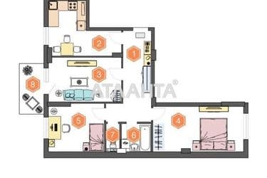 3-rooms apartment apartment by the address st. Sakharova (area 73,5 m²) - Atlanta.ua - photo 12