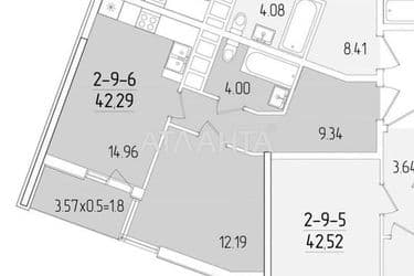 1-кімнатна квартира за адресою вул. Краснова (площа 42,3 м²) - Atlanta.ua - фото 10