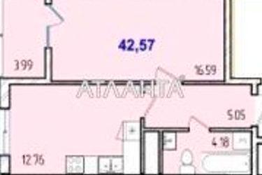 1-room apartment apartment by the address st. Zhemchuzhnaya (area 42,2 m²) - Atlanta.ua - photo 20