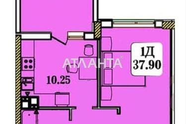 1-комнатная квартира по адресу ул. Строительная (площадь 38 м²) - Atlanta.ua - фото 7