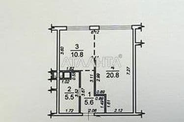 1-кімнатна квартира за адресою вул. Перлинна (площа 42,7 м²) - Atlanta.ua - фото 38