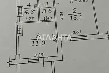 1-room apartment apartment by the address st. Svyatoslava Rikhtera Shchorsa (area 37 m²) - Atlanta.ua - photo 15