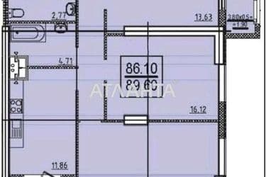 3-rooms apartment apartment by the address st. Dacha Kovalevskogo Amundsena (area 89,6 m²) - Atlanta.ua - photo 24