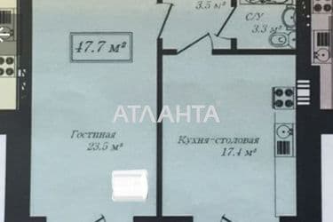 1-room apartment apartment by the address st. Frantsuzskiy bul Proletarskiy bul (area 49,6 m²) - Atlanta.ua - photo 21