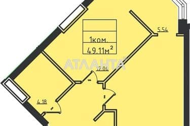 1-room apartment apartment by the address st. Dacha Kovalevskogo Amundsena (area 47,6 m²) - Atlanta.ua - photo 7