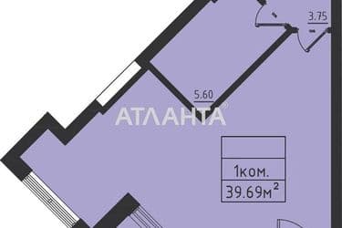 1-room apartment apartment by the address st. Dacha kovalevskogo Amundsena (area 39,7 m2) - Atlanta.ua - photo 6