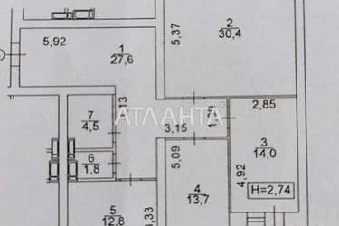 3-rooms apartment apartment by the address st. Ul Novomostitskaya (area 112 m²) - Atlanta.ua - photo 38