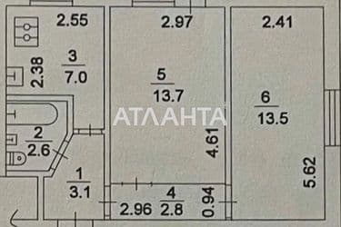 2-rooms apartment apartment by the address st. Chervonopolskaya (area 44 m²) - Atlanta.ua - photo 7