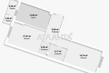 2-комнатная квартира по адресу ул. Ивана Выговского (площадь 67,5 м²) - Atlanta.ua - фото 13