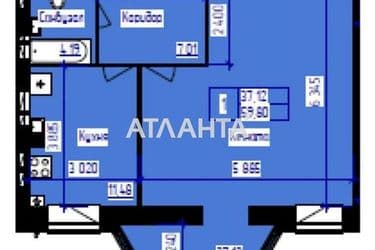 1-room apartment apartment by the address st. Lazurnaya Gaydara bul (area 60,8 m²) - Atlanta.ua - photo 16