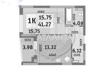 1-комнатная квартира по адресу ул. Дубищанская (площадь 41,4 м²) - Atlanta.ua - фото 12