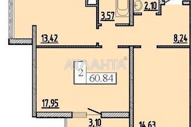 2-rooms apartment apartment by the address st. Zhemchuzhnaya (area 61 m²) - Atlanta.ua - photo 48