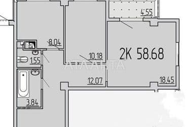 2-кімнатна квартира за адресою вул. Перлинна (площа 58,7 м²) - Atlanta.ua - фото 18