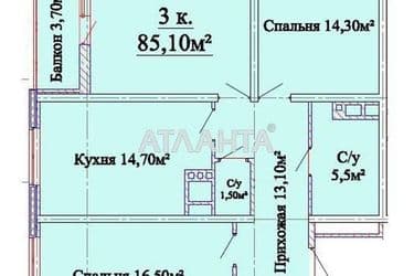 3-rooms apartment apartment by the address st. Lyustdorfskaya dor Chernomorskaya dor (area 86 m²) - Atlanta.ua - photo 42