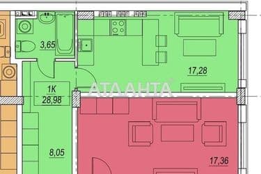 1-room apartment apartment by the address st. Vokzalnyy per (area 29 m²) - Atlanta.ua - photo 10