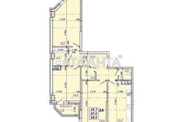 3-rooms apartment apartment by the address st. Ovidiopolskaya dor (area 88 m²) - Atlanta.ua - photo 6