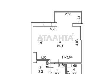 1-room apartment apartment by the address st. Srednefontanskiy per (area 34 m²) - Atlanta.ua - photo 11