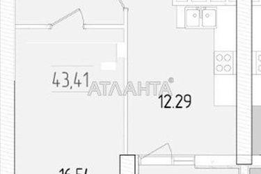 1-room apartment apartment by the address st. Krasnova (area 43,4 m²) - Atlanta.ua - photo 18