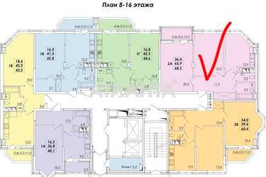 2-rooms apartment apartment by the address st. Ovidiopolskaya dor (area 68,2 m²) - Atlanta.ua - photo 27