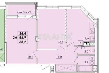 2-rooms apartment apartment by the address st. Ovidiopolskaya dor (area 68,2 m²) - Atlanta.ua - photo 21