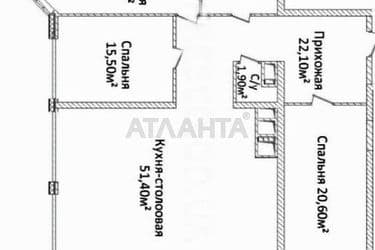 3-rooms apartment apartment by the address st. Novoberegovaya (area 150,4 m²) - Atlanta.ua - photo 11