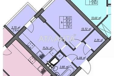 1-room apartment apartment by the address st. Vorobeva ak (area 36,5 m²) - Atlanta.ua - photo 7
