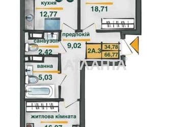 2-rooms apartment apartment by the address st. Ivana Vygovskogo (area 66,2 m²) - Atlanta.ua - photo 8