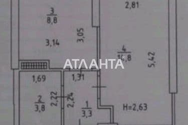 1-комнатная квартира по адресу ул. Грушевского Михаила (площадь 32 м²) - Atlanta.ua - фото 31