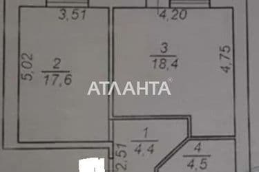 1-room apartment apartment by the address st. 40 let pobedy (area 50 m²) - Atlanta.ua - photo 14