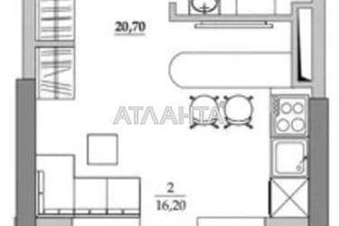 1-room apartment apartment by the address st. Vilyamsa ak (area 20,7 m²) - Atlanta.ua - photo 14