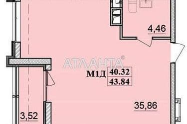 1-room apartment apartment by the address st. Franko Ivana (area 44 m²) - Atlanta.ua - photo 7
