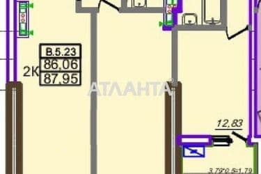 2-rooms apartment apartment by the address st. Genuezskaya (area 87,8 m²) - Atlanta.ua - photo 30